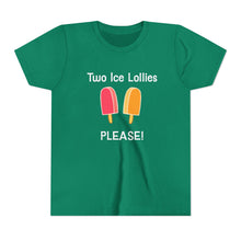 Load image into Gallery viewer, Kids Sizes "Two Ice Lollies, Please" Tee Shirt