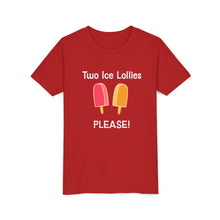 Load image into Gallery viewer, Kids Sizes "Two Ice Lollies, Please" Tee Shirt