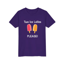 Load image into Gallery viewer, Kids Sizes "Two Ice Lollies, Please" Tee Shirt