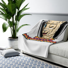 Load image into Gallery viewer, Roscoe Logo Sherpa Fleece Blanket