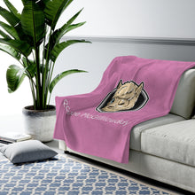 Load image into Gallery viewer, Roscoe Logo Plush Blanket (Pink)