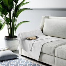 Load image into Gallery viewer, Roscoe Logo Plush Blanket (White)