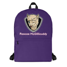 Load image into Gallery viewer, Roscoe Logo Backpack (Purple)