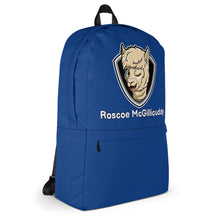 Load image into Gallery viewer, Roscoe Logo Backpack (Blue)