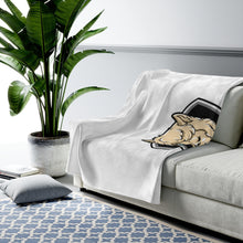 Load image into Gallery viewer, Roscoe Logo Plush Blanket (White)