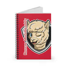 Load image into Gallery viewer, Roscoe Logo Notebook (Red)