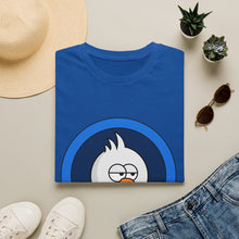 Load image into Gallery viewer, Chicken Beast Tee Shirt - Blue Background
