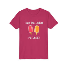 Load image into Gallery viewer, Kids Sizes &quot;Two Ice Lollies, Please&quot; Tee Shirt
