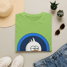 Load image into Gallery viewer, Chicken Beast Tee Shirt - Blue Background
