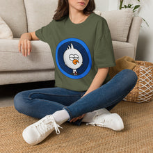 Load image into Gallery viewer, Chicken Beast Tee Shirt - Blue Background
