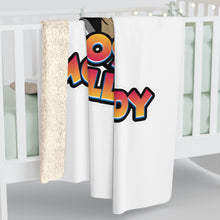 Load image into Gallery viewer, Roscoe Logo Sherpa Fleece Blanket

