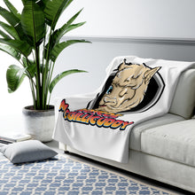 Load image into Gallery viewer, Roscoe Logo Sherpa Fleece Blanket
