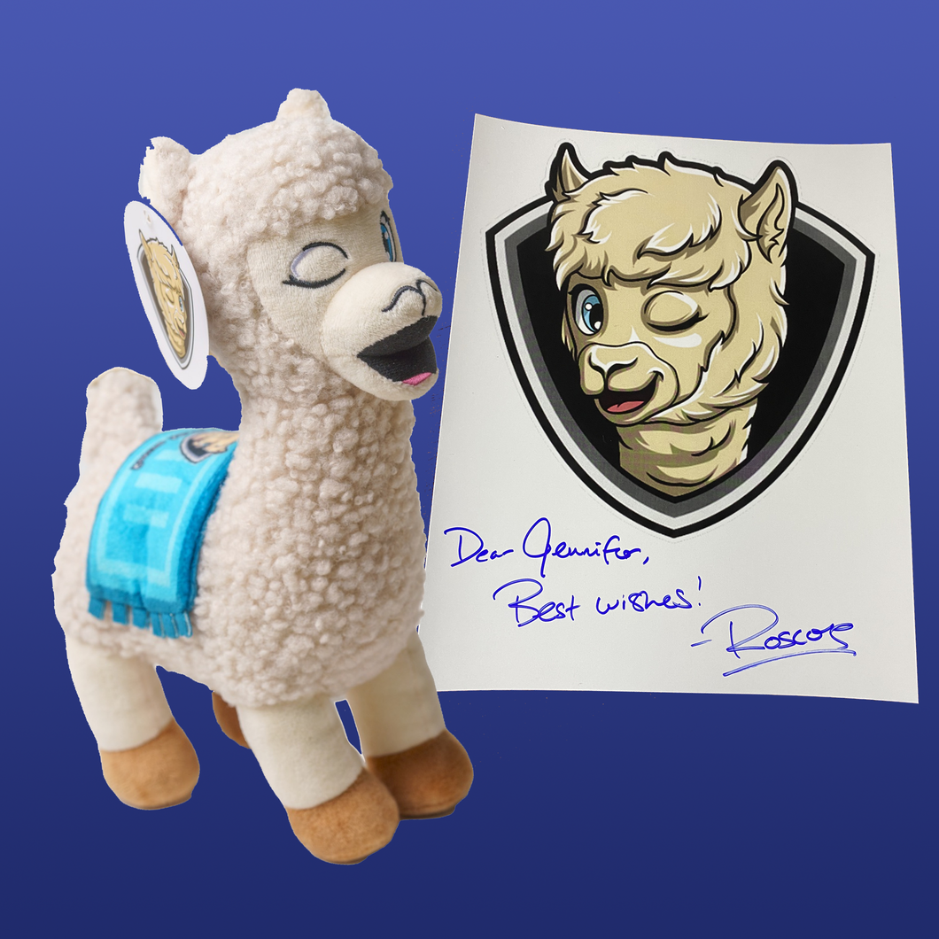 Signable top stuffed animal