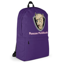 Load image into Gallery viewer, Roscoe Logo Backpack (Purple)

