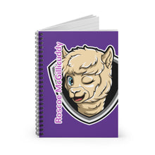 Load image into Gallery viewer, Roscoe Logo Notebook (Purple)
